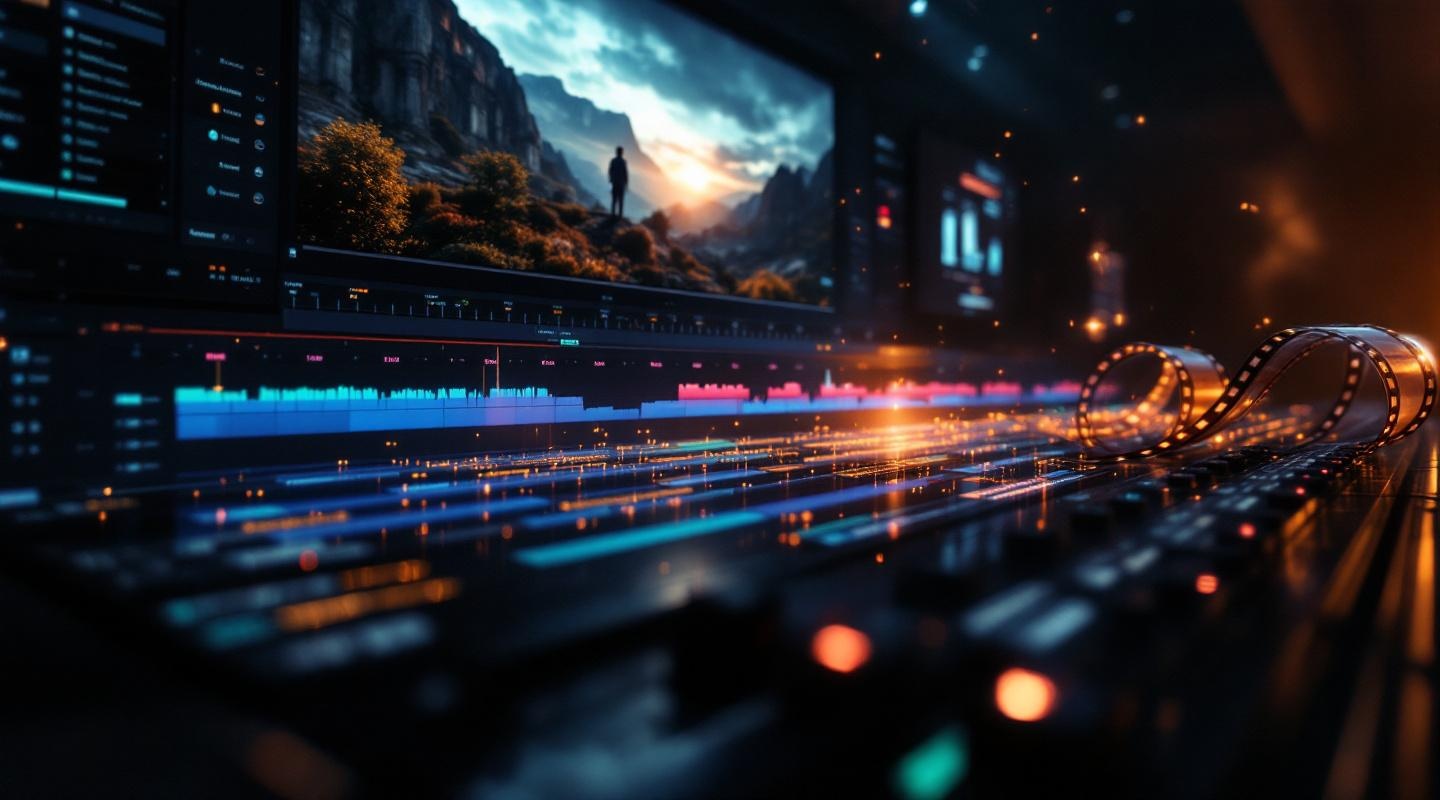 Video timeline transforming into cinema